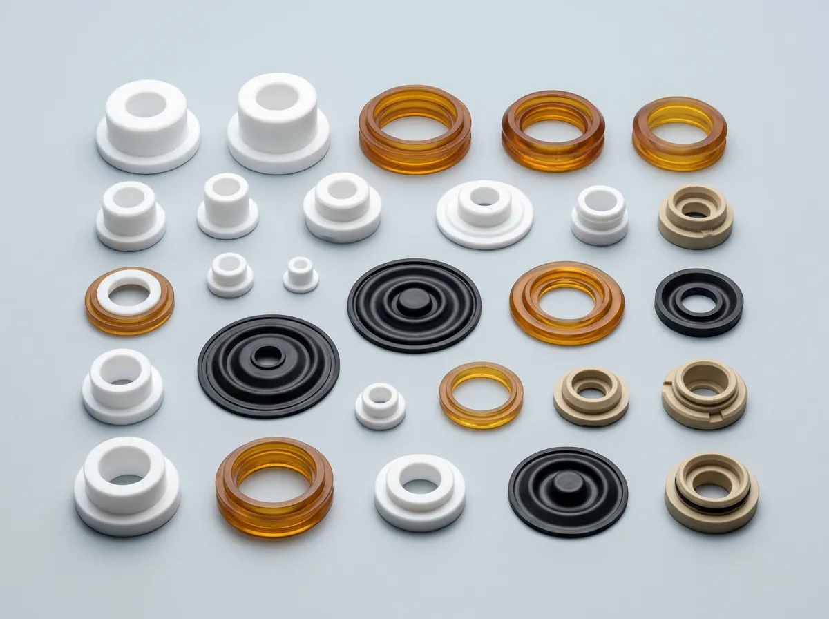Representative view of custom moulded & machined parts